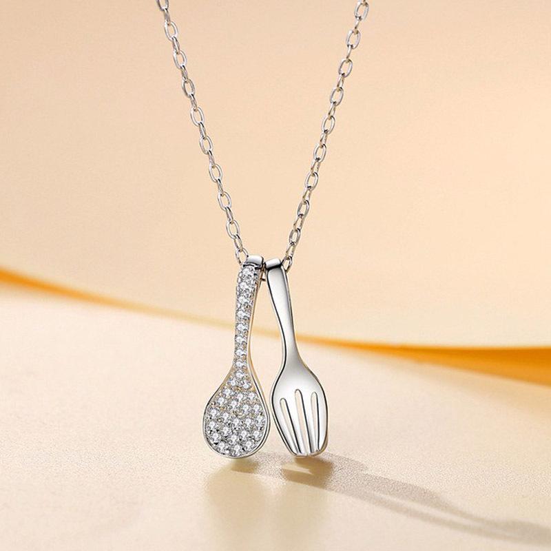 

Корейский темперамент ожерелье модная многослойная ложка женская цепочка ювелирные изделия