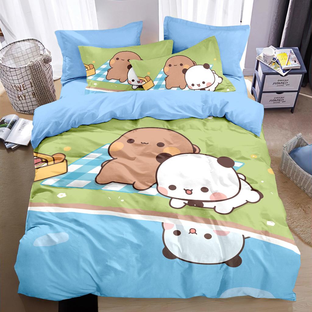 Bubu and Dudu Bedding Set for Adult Kids Adult,Cute Bubu Dudu Duvet Cover Set with Pillowcases 50x75cm Multiple sizes