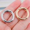 10 Pack Spring Rings Round Hook Accessories DIY Crafts Supplies Alloy Material for Jewelry Making and Bag Embellishments