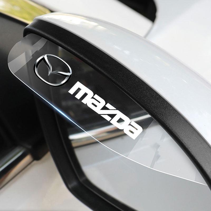 Car Sticker Rearview Mirror Rain Eyebrow Sun Visor Protector For Mazda 2 3 4 5 6 7 8 323 626 CX5 CX7 CX9 RX8 MX3 MX5 Accessories FF30