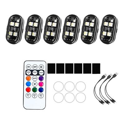 Waterproof LED Emergency Warning Lights for Car Motorcycle Aircraft Bike Wireless Strobe Light with Remote Control