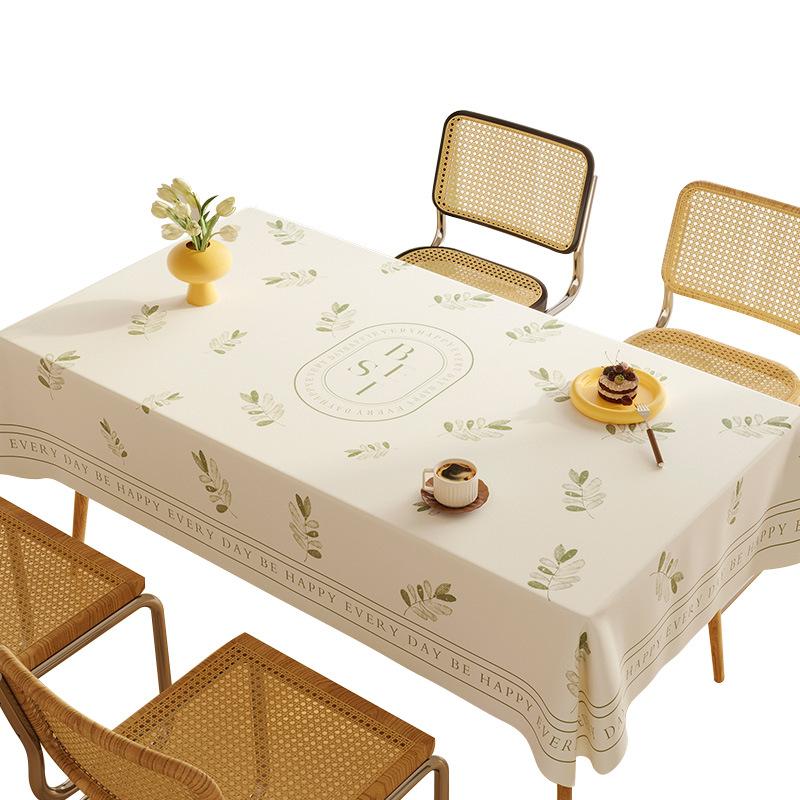 Small Fresh Tablecloth Leave-In Waterproof And Oil-Proof Pvc Dining Table Tablecloth Annual Tablecloth Cover Cloth Coffee Table Tablecloth