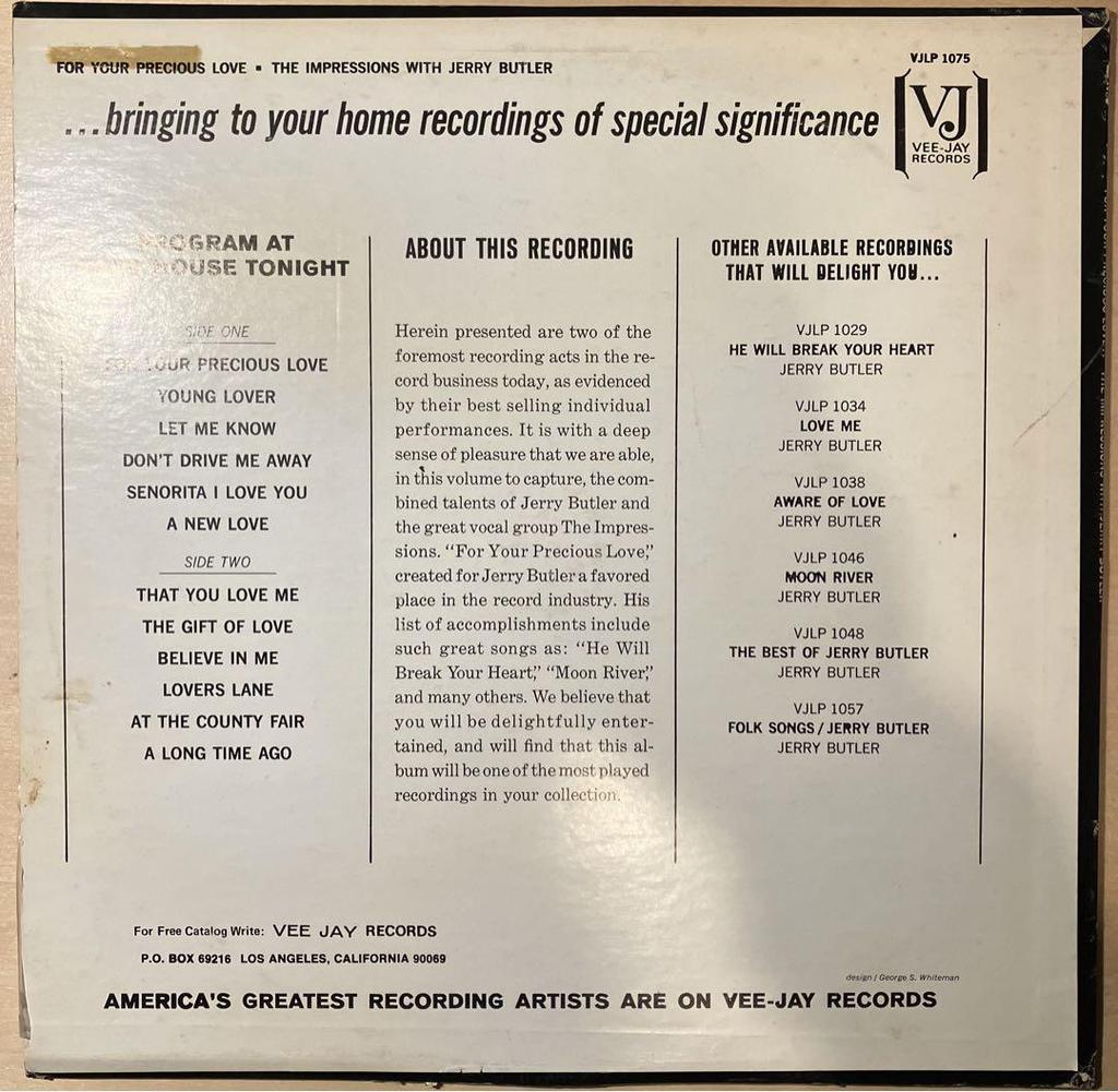 [USED] Re-pricedTheImpressionsForYourPreciousLoveLP