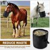 Adjustable Spill-Proof Horse Feed Bag with Mesh Slow Feeder Design