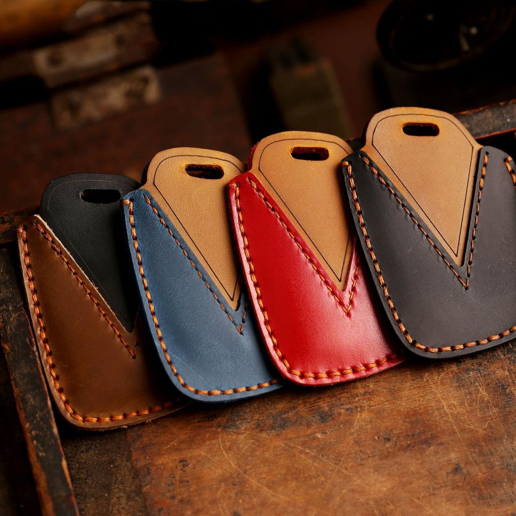 Leather Key Bag Is Suitable For Modern Key Bag Ix35 Pure Handmade Mad Horse Leather Car Key Bag Cover.