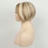 Synthetic Mixed Blonde Wigs for Women Short Haircuts Bobs Wig with Bangs Natural Hairstyles Mom Wig Gift Cosplay Daily Costume