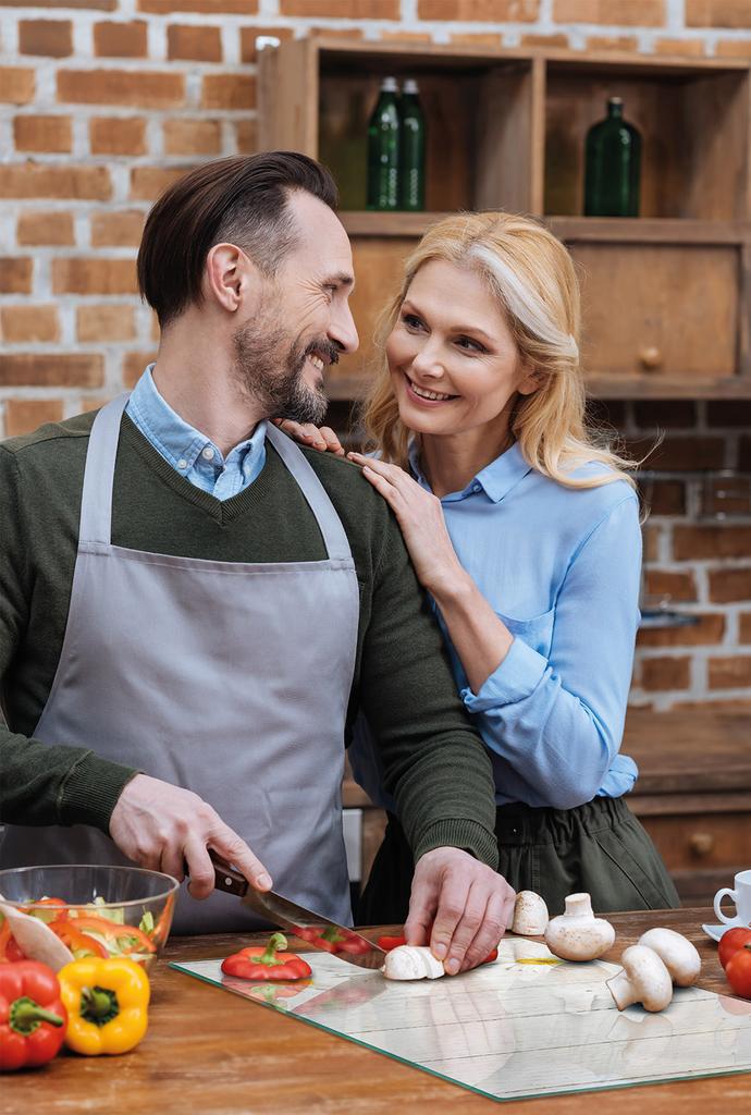 PLANCHE À DÉCOUPER EN VERRE 52x30 BOIS