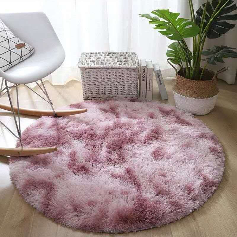 Tie-dye Living Room Carpet Round Wear-resistant Coffee Table Mat Sofa Blanket Bedroom Bedside Blanket