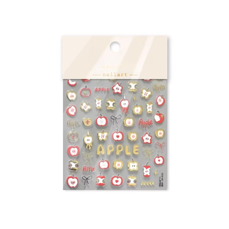 Retro Series Scrapbook Journal Sticker Cartoon Anime Red Color Stationery Sticker DIY Decor Nail Sticker