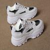 Small Inner Height Increase Small White Shoes Women's Thick-soled Versatile 2025 Spring and Autumn New Dad Women's Breathable Casual Sports Shoes