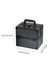 Portable Aluminum Cosmetic Case, Lockable  Professional Makeup Box with Trays