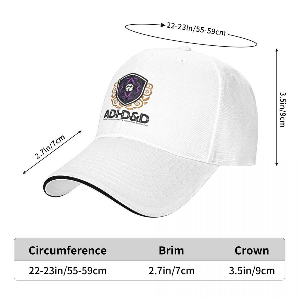 Baseball Caps ADHD&D Roll For Concentration Trendy Casquette Unisex Sport Spring Caps