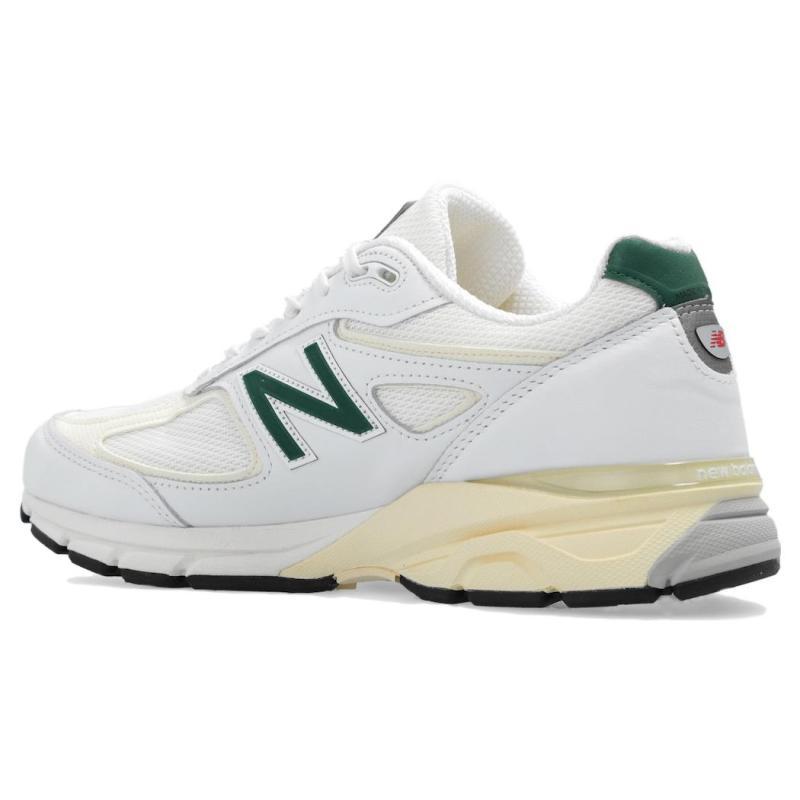 New Balance 990v4 MiUSA White Green Sneakers U990TC4
