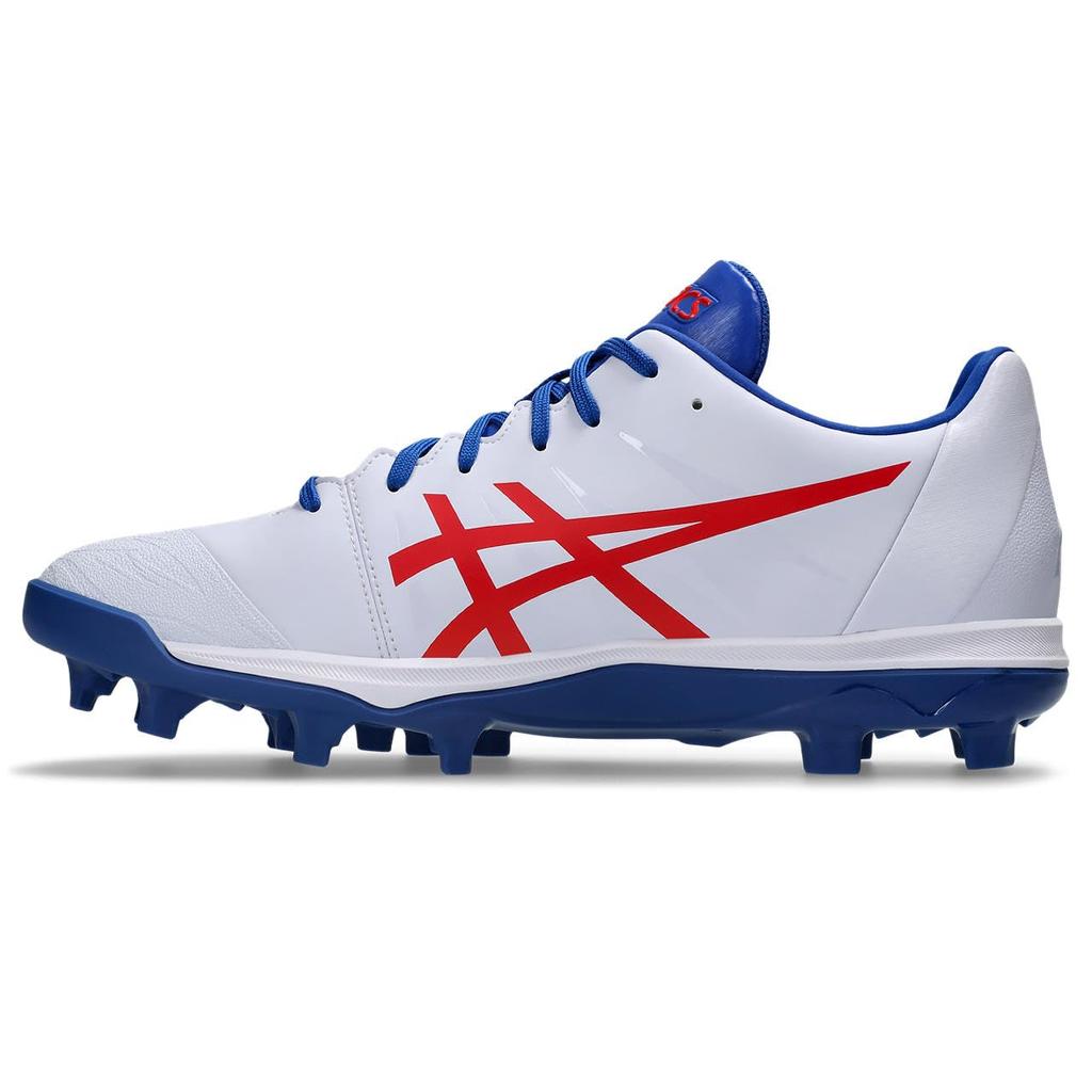 Asics GOLDSTAGE FANG Baseball Shoes 1121A067 Size 106 Cm Men's (White/Pure Silver) 26.5 2.5E