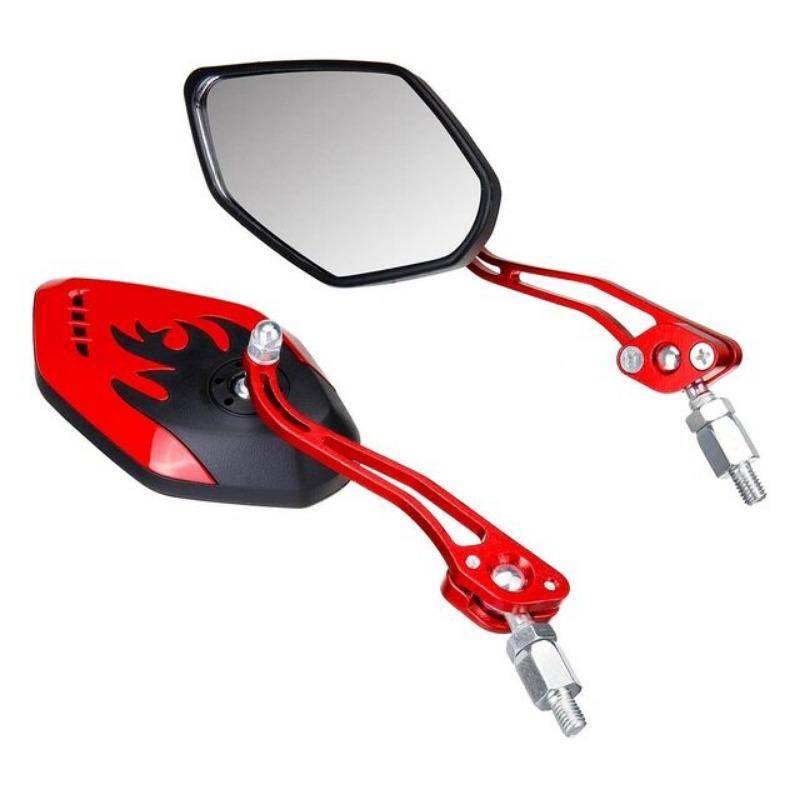 2Pcs Universal Motorcycle Rearview Mirror 8mm 10mm for Honda Suzuki Yamaha Electric Vehicle Scooter Modification Accessories