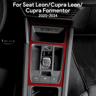 Top Suede Trim Sticker For Seat Leon MK4 Cupra Leon Cupra Formentor     2024 Automatic Manual Car Gear Shift