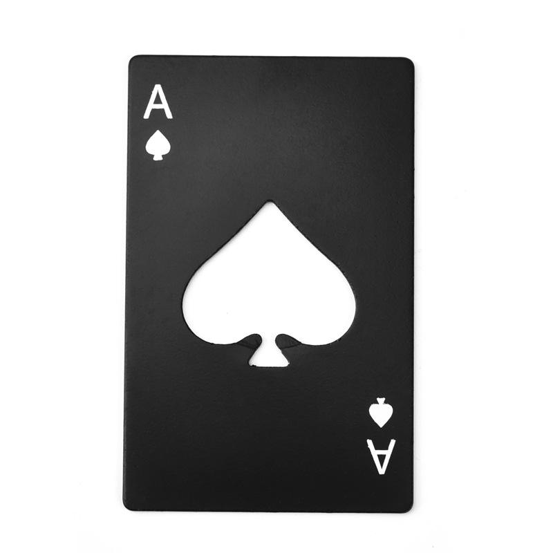 New Stainless Steel Metal Poker Game Waterproof Blackjack Game Toss Durable Silver Card Poker Opener