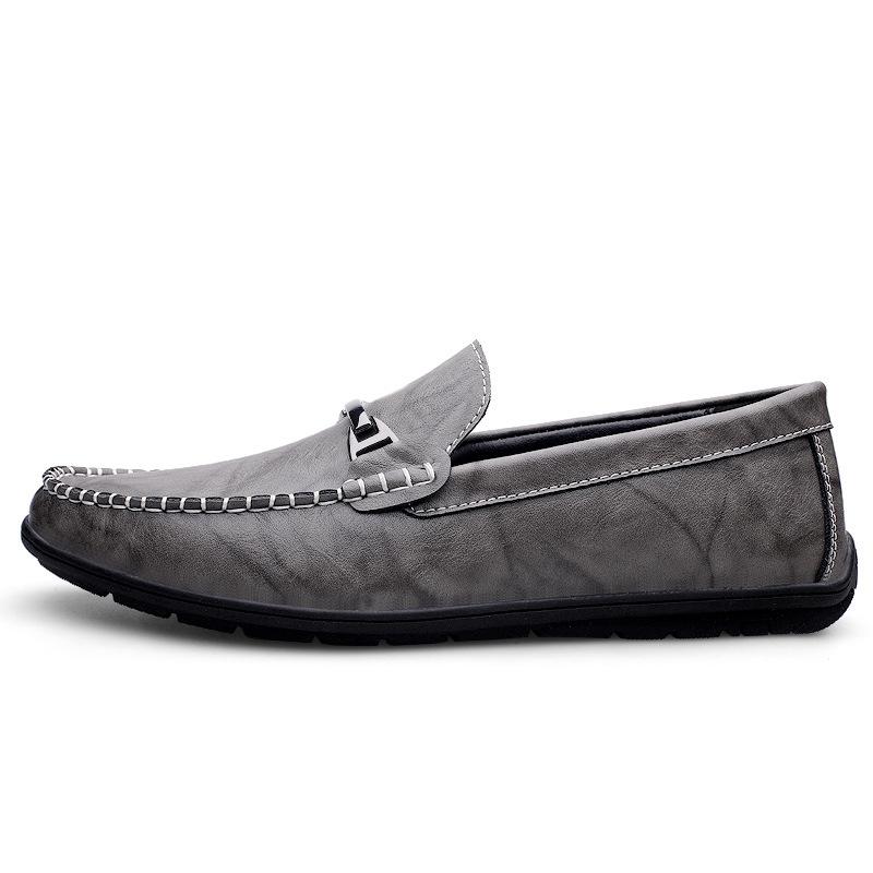 Casual Doudou shoes men's leather breathable one-pedal soft-soled business leather shoes versatile driving shoes
