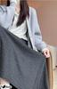 Azulte Warm Maxi Winter Solid Color with Relaxed Cold Weather Daily Size M Women's Fleece-Lined Skirt, Long, Warmth, Pockets, Wear, Commuting,