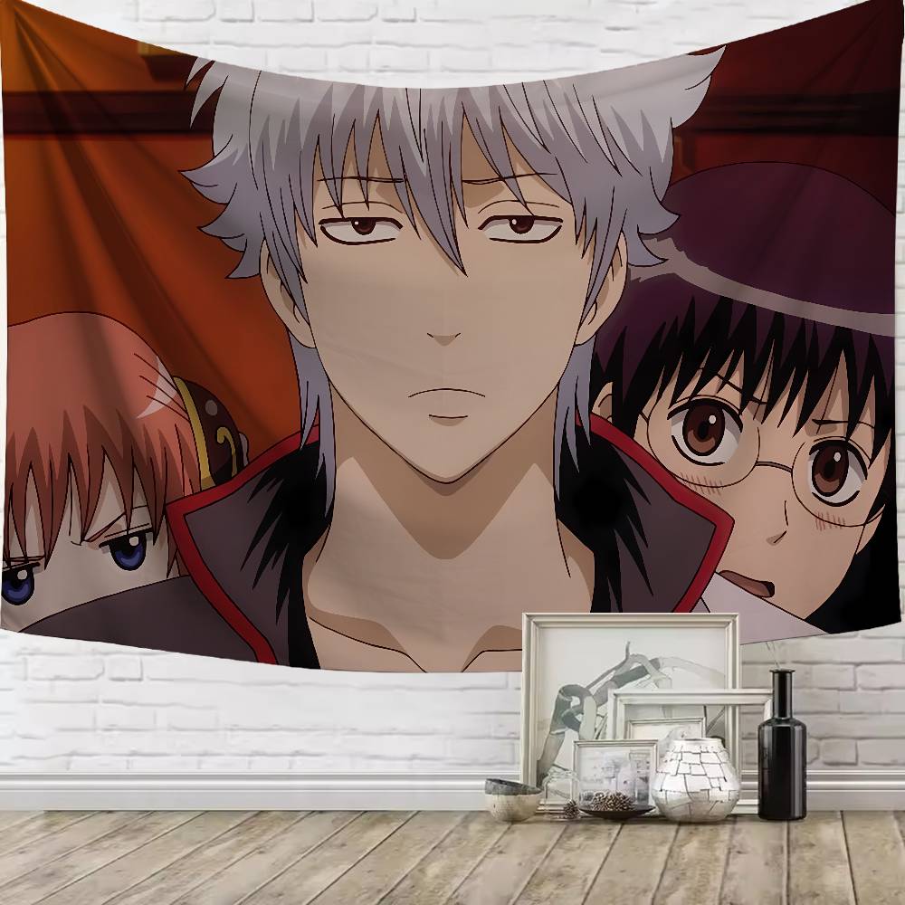 Large Cool GGintokiS Sakata Funny Popular Anime Popular Room Decoration Wall Tapestry Art Room Home Decor Wall Art Decor