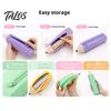 Durable Pencil Bag Students Silicone Case with Zipper, Waterproof Shaped Large Capacity Organizer Stationery Pouch, for Pens, Erasers, Rulers
