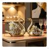 2 Pieces Elegant Bottle Holders Luxury Swan Couple Figurines Design House Decorations for