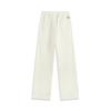 Li Ning Sports Lifestyle Series Casual Comfortable Versatile Knitted Sports Pants Women bottoms Off-White AKLUB96-2