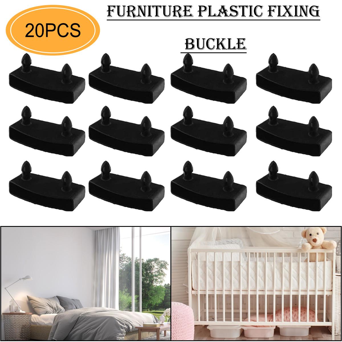 

PDTO 20 шт. пластиковая крышка для планок кровати, сменный держатель, колпачки для деревянных реек, основание кровати