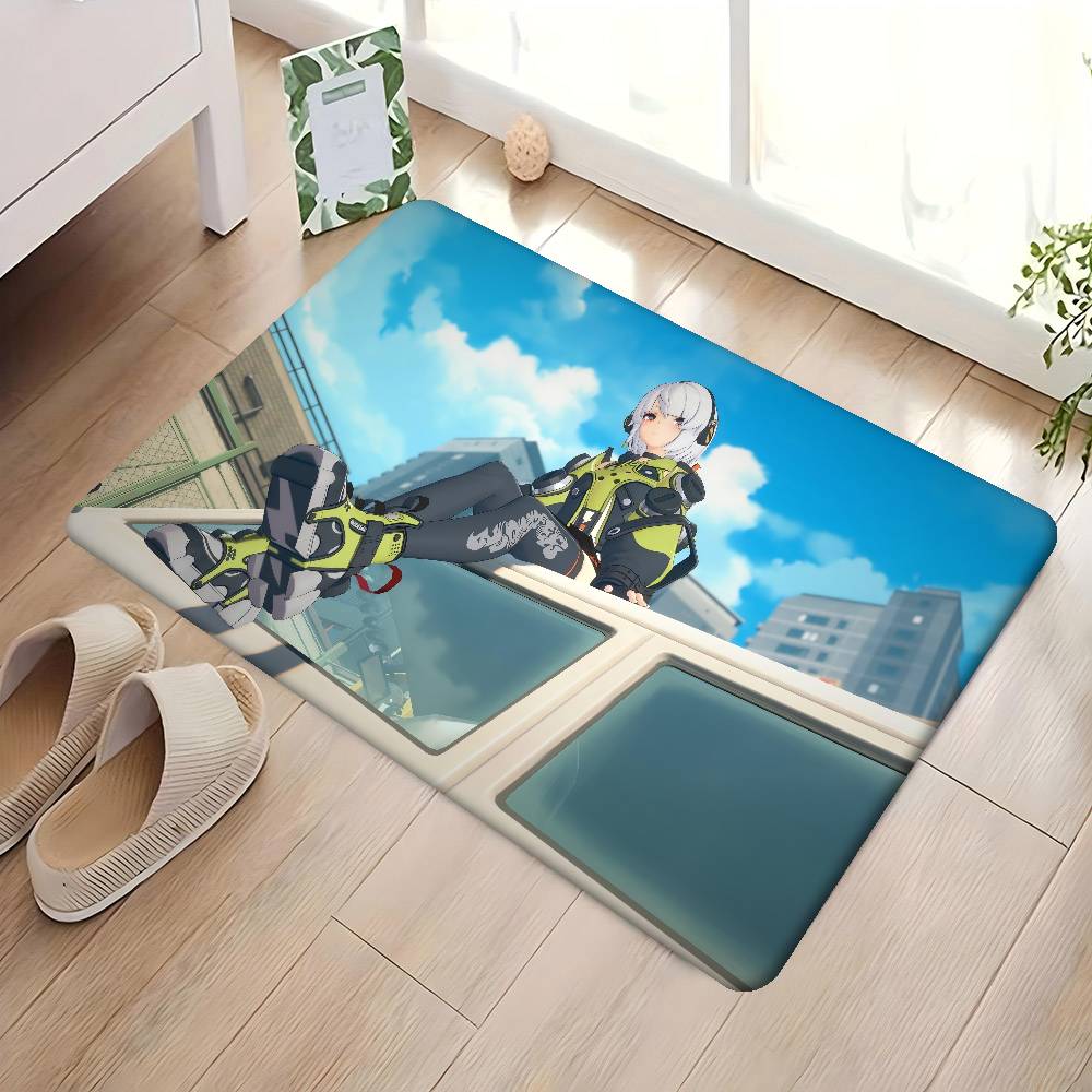 Zenless Zone Zero Anby Demara Room Mats Cheaper Anti-slip Modern Living Room Balcony Printed Welcome Rug