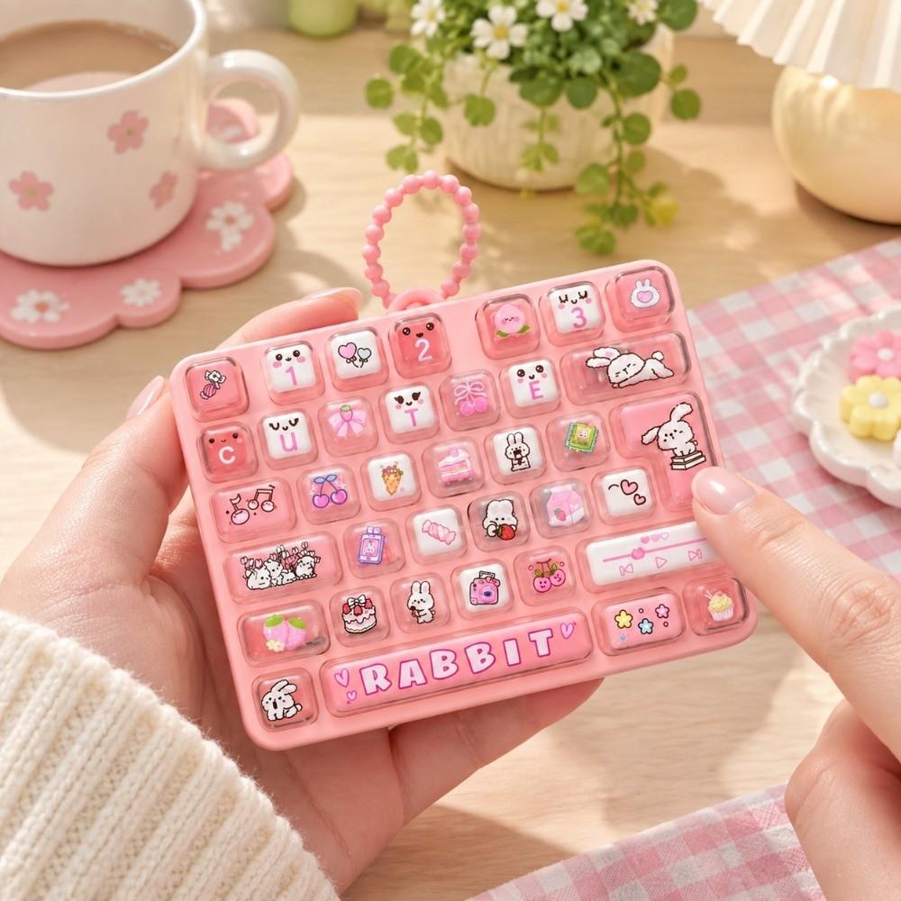 Animals Fingertip Button Keyring Cartoon Keyboard Clicker Keychain  Office Use