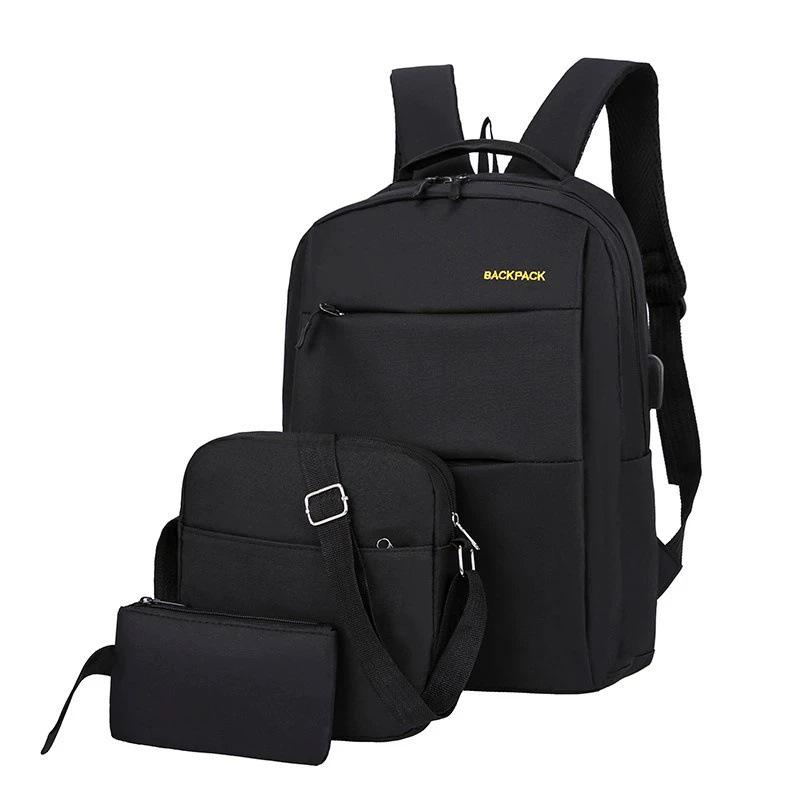 Herren Pendler Laptop Rucksack Set - USB-Aufladung, Große Kapazität, Lässiges minimalistisches Design
