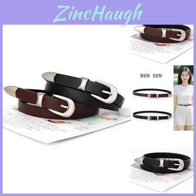 Punk Style Ladies Waist Belt With Alloy Buckle Black Pu Material For Daily Dress And Streetwear