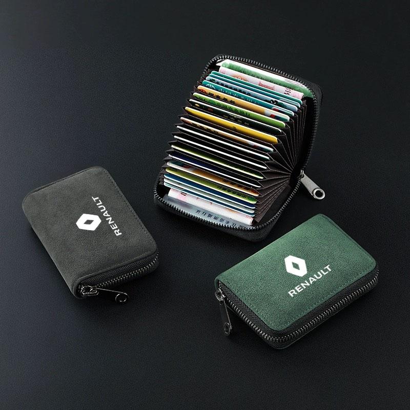 Car Suede Leather Portable Storage Box Key Bag for Renault Scenic Clio Laguna Fluence Megane Trafic Talisman Twingo Accessories R777