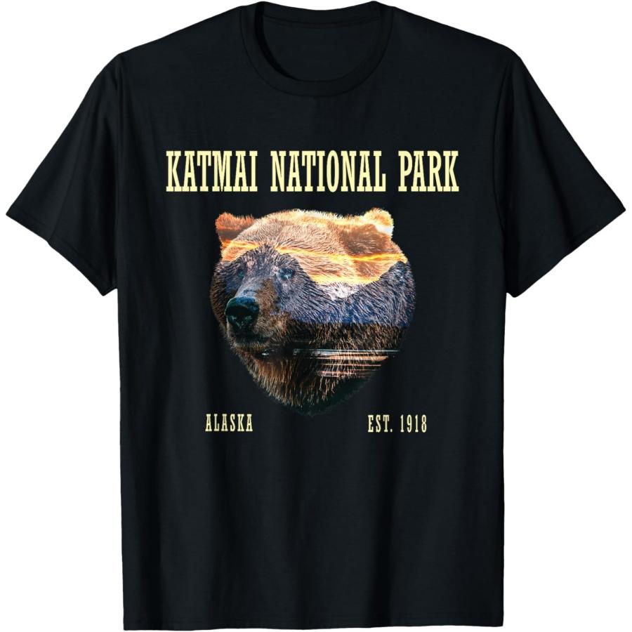 Grizzly Bear Katmai National Park Est XXXXXL чёрный