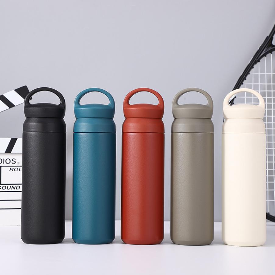 Student Back To School Portable Eco-Friendly 304 Stainless Steel Double Wall Vacuum Flask with Grain Cover