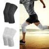 1 Paar Elastische Bambus-Kohlenstoff Kniegelenk-Pad Warm Knie-Sleeve Protektor Knieprotektor