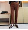 Herren Sommer Slim Fit Casual Waffelhose - Leichtgewichtige, bügelfreie Businessanzughose