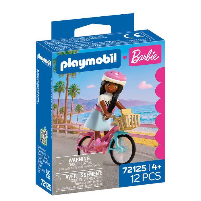 PLAYMOBIL 72125 Barbie Brooklyn et son vélo, 12 pieces, Des 4 ans
