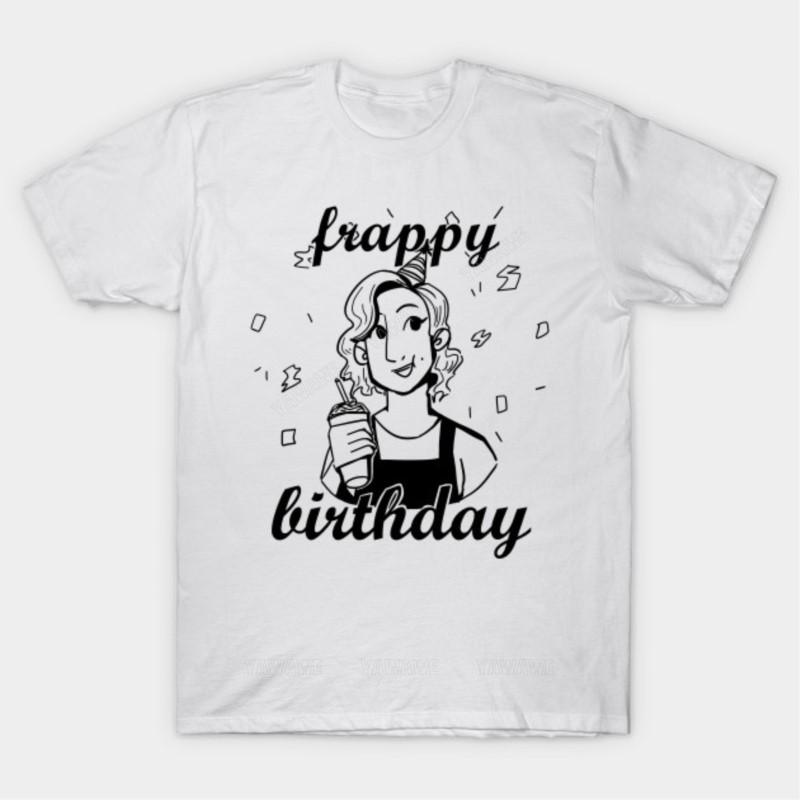 

Hot sale summer teeshirt brand tshirt for men Frappy Birthday T Shirt male cotton tshirt casual unisex short sleeve tops S