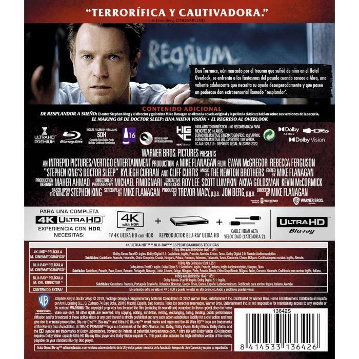 Doctor sueño 4k uhd + blu-ray - fox warner