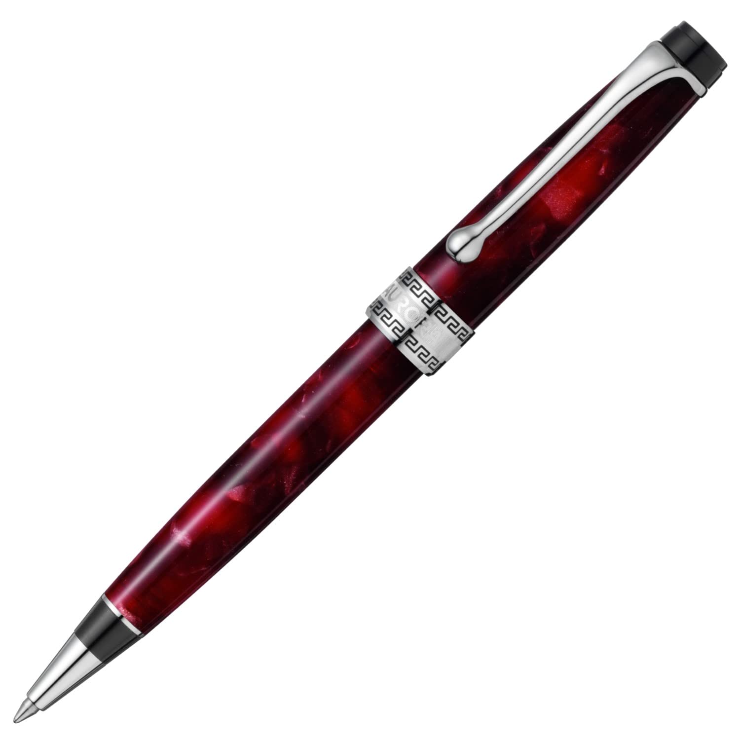 

Aurora Optima Ballpoint Officially Imported 998-CXA Pen, Oil-Based, Burgundy,