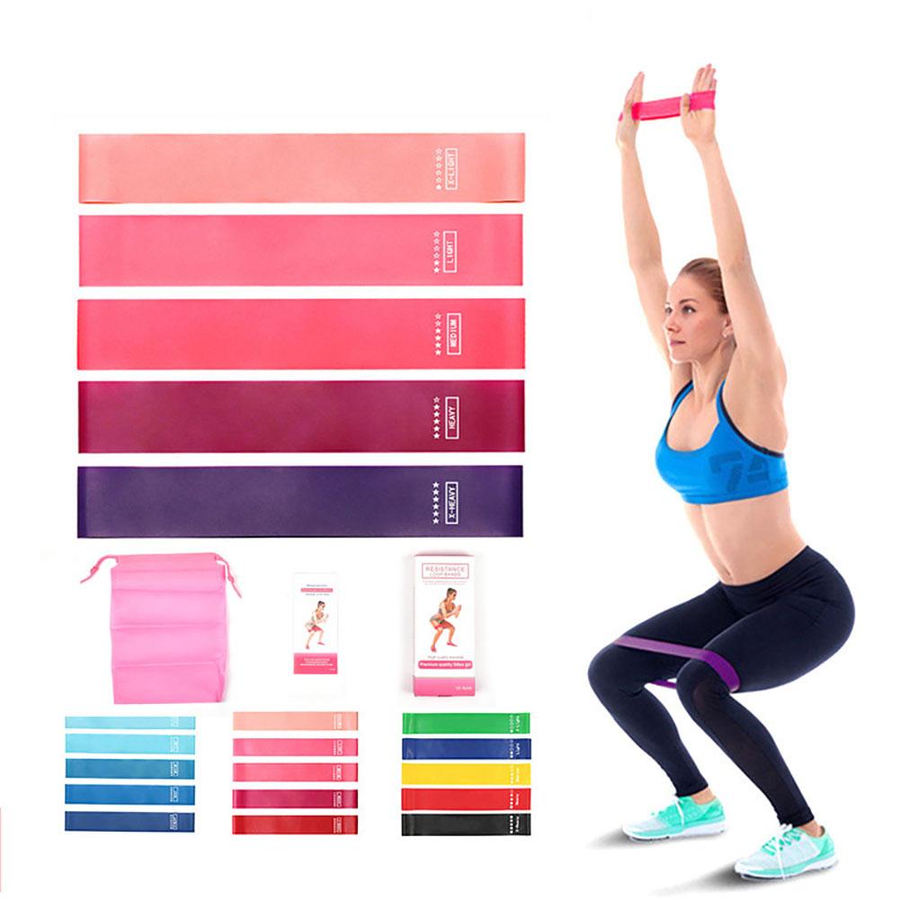 Portable Yoga Training Fitness Band Wear-resistant Elastic Resistance Bands Exercise Workout Equipment