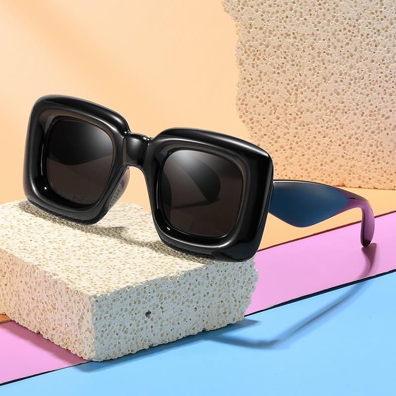 Retro Square Frame Sunglasses for Boys Girls Kids Bubble Square Glasses Candy Color Goggle Sun Glasses Children Eyewear