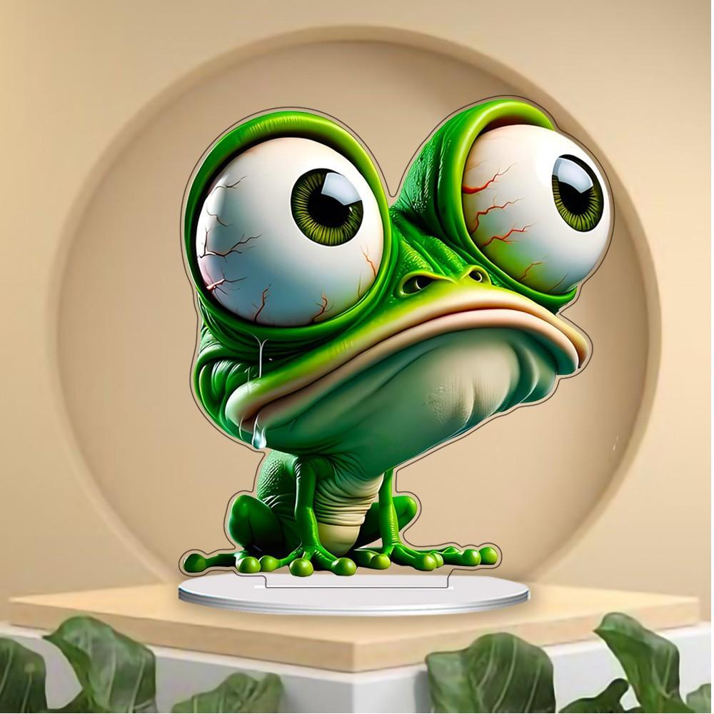 Cartoon Creative Funny Frog Home Decoration - Desktop Ornaments for Living Room Decorative Item Hot Selling