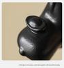 Exquisite Dark Horse Yuanbao Tea Pet: Zodiac Wealth-Attracting Tang Horse Ornament