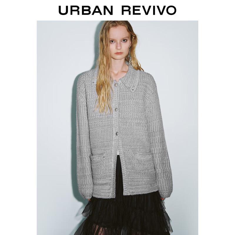 

Women s Polo Collar Knit Cardigan S