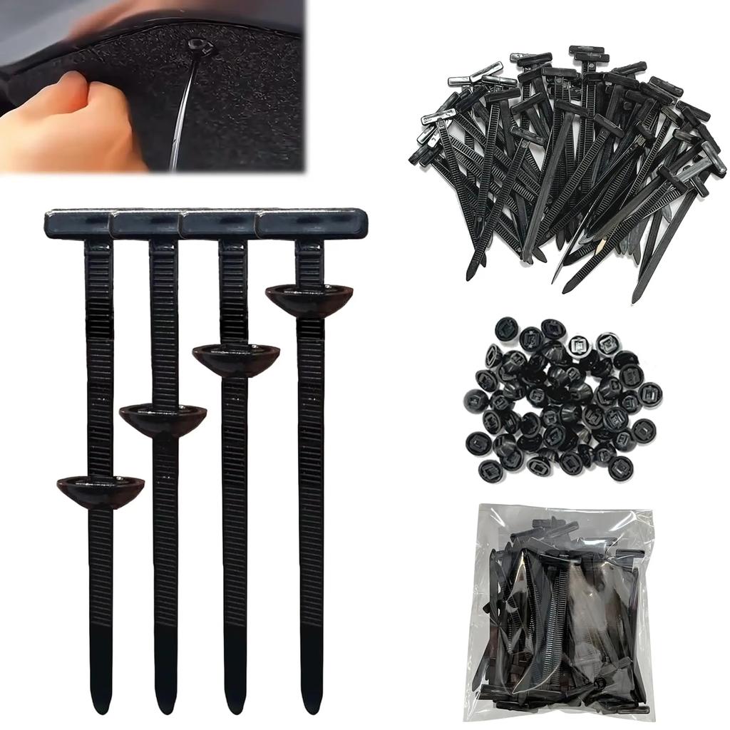 Nylon Universal Cable Tie Buckle Heavy Duty Self-Locking Nylon Zip Ties Holder Multipurpose Plastic Cable Ties Tool