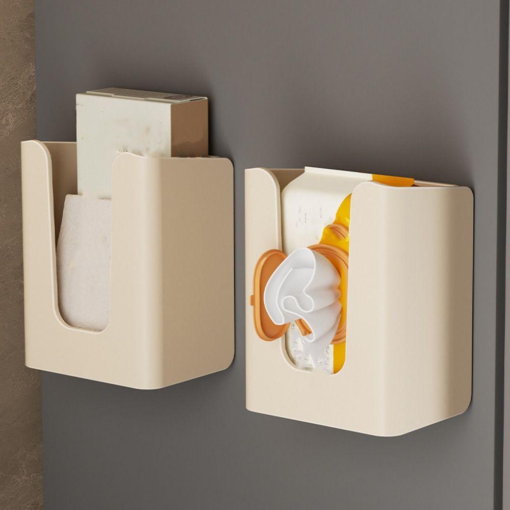 Wall Mounted Magnet Storage Container Waterproof Tissue Dispenser Box  Home Kitchen