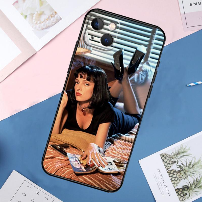 PULP FICTION Phone Case For iPhone 14 11 12 13 15 16 Pro Max Mini XS XR X 6 Plus Soft Cover Capa
