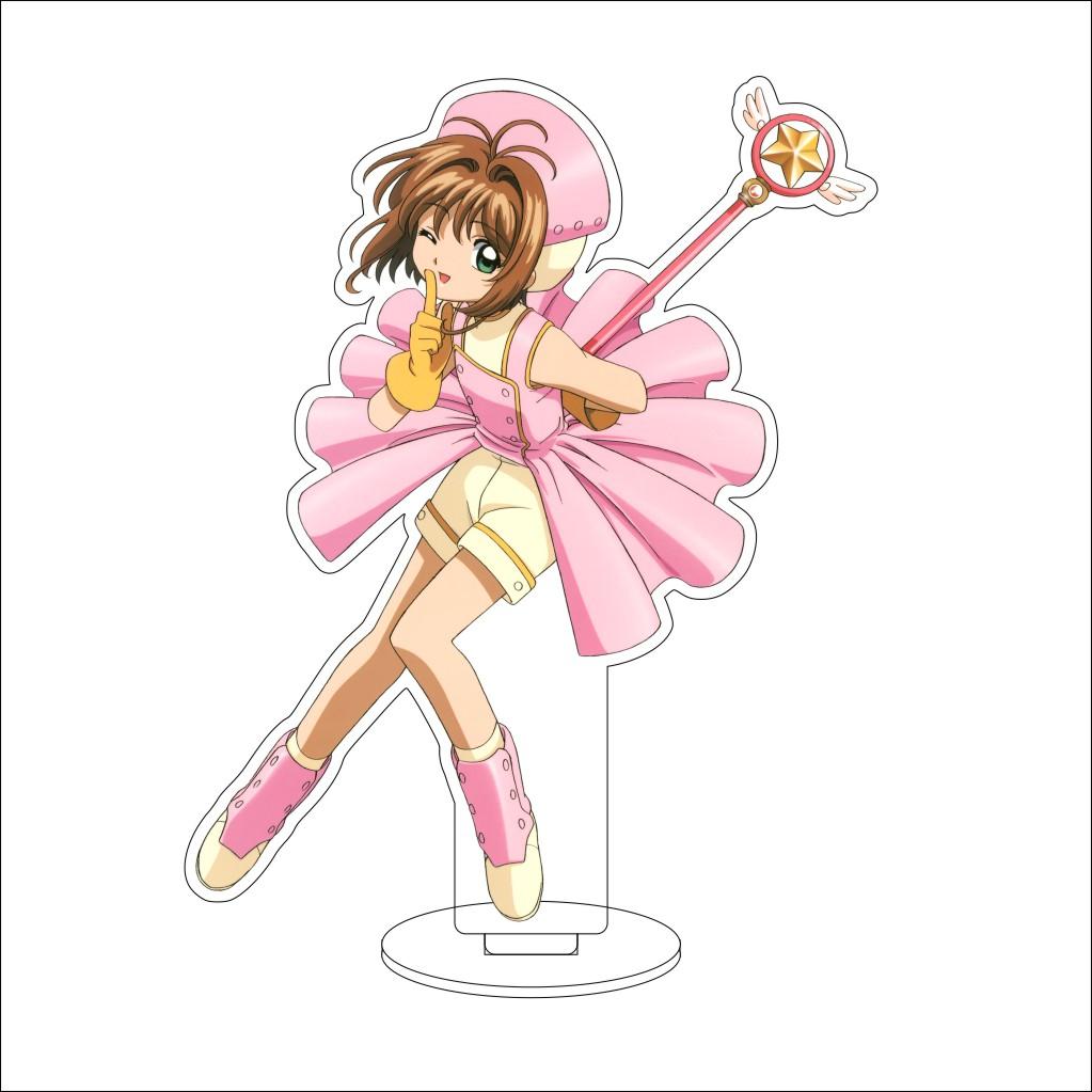 16CM Anime Cardcaptor Sakura Cosplay Acrylic Stand Ornaments KINOMOTO TOUYA/Daidouji Tomoyo Figure Stand Halloween Gifts